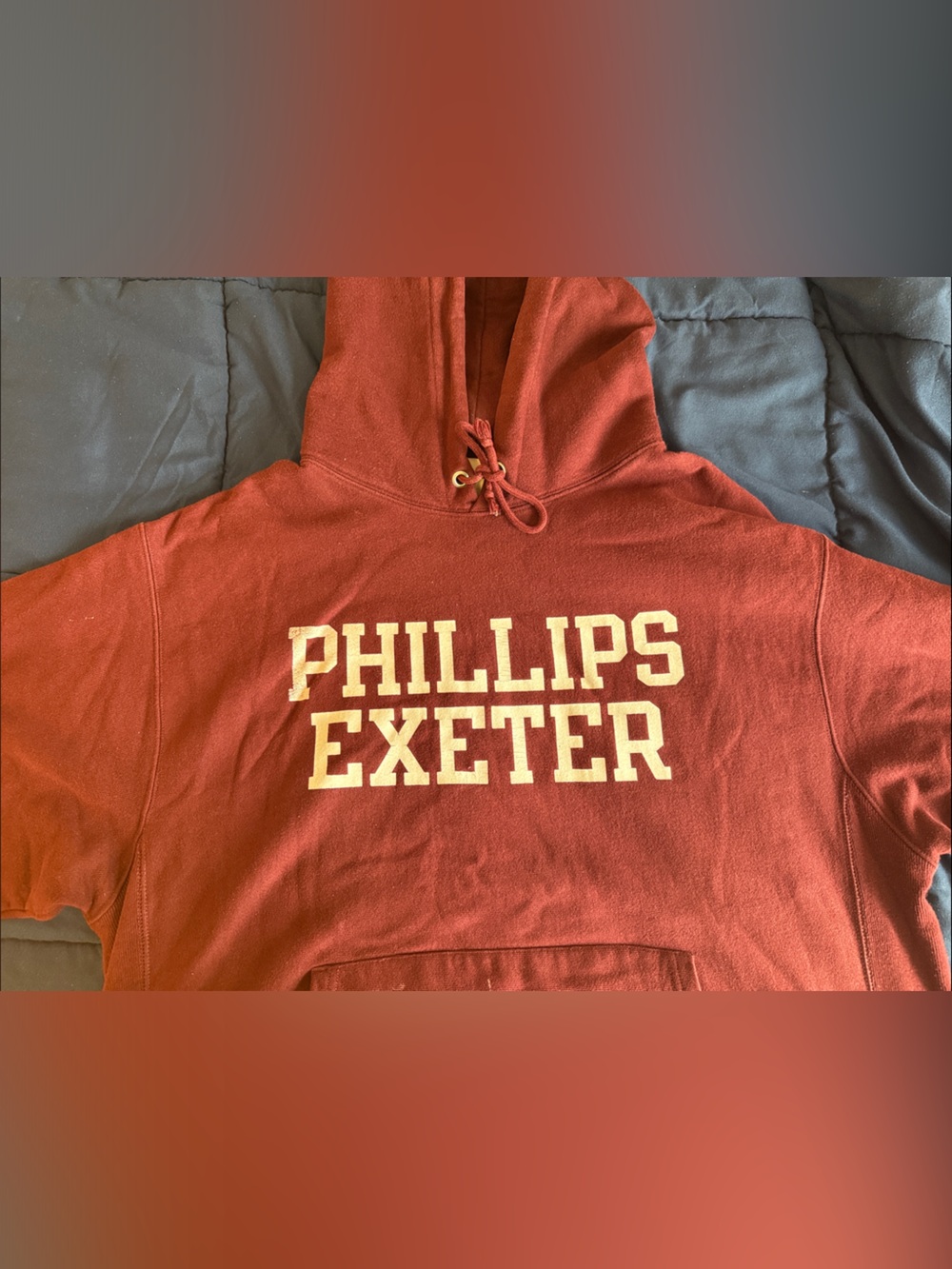 Phillips Exeter Academy Classic Champion Red Hoodie Sweatshirt